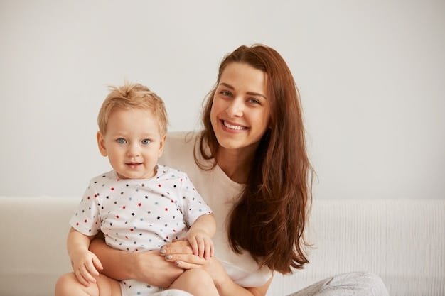 Joyful Moments Between Mother And Child